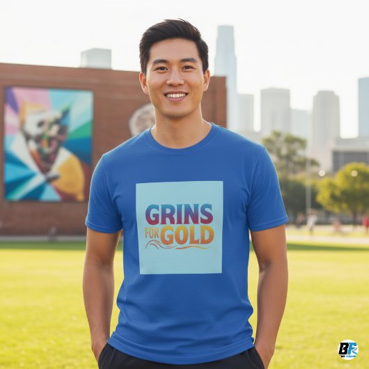 ゴールドのためのグリンス 面白いTシャツ Tシャツ