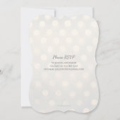 ゴールドのぼかしとシルバーフォイルのスイート16歳の誕生日 招待状 (裏面)