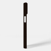 ゴールドのイニシャル モダンなブラウン Case-Mate iPhoneケース (裏面 / 右)