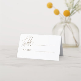 ゴールドのカリグラフィーが華やかな結婚式テーブルナンバー プレイスカード