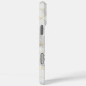 ゴールドのキューブ柄が入った白大理石 Case-Mate iPhoneケース (裏面 / 右)