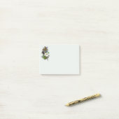 ゴールドのキリスト教の十字架 ポストイット (デスク上)