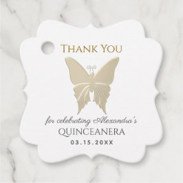 ゴールドのキンセアニエラ お礼 フェイバータグ