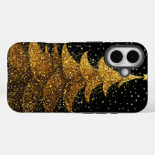 ゴールドのクリスマスツリー 高級感のあるお祭りデザイン Case-Mate iPhoneケース (裏面 (横))