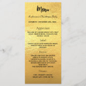 ゴールドのクリスマスパーティー夕食メニュー メニュー (正面)