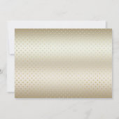 ゴールドのクリスマスベルパーティー招待状 招待状 (裏面)