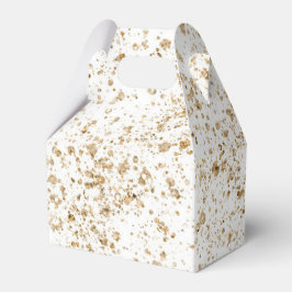 ゴールドのグリッターがエレガントでゴージャス フェイバーボックス
