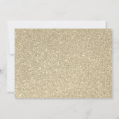ゴールドのグリッターが煌くフレーム 招待状 (裏面)