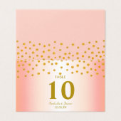 ゴールドのコンフェッティがローズゴールドの結婚式に (外部フラット)