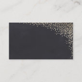 ゴールドのコンフェッティーフォイル結婚式の招待状カード エンクロージャーカード (裏面)