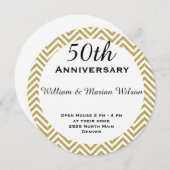 ゴールドのジグザグ枠が円の周りを囲む (正面/裏面)