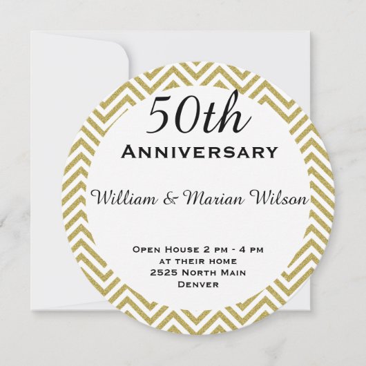 ゴールドのジグザグ枠が円の周りを囲む (正面)