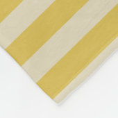 ゴールドのストライプがかわいい天使 フリースブランケット (角)