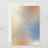 ゴールドのテクスチャ 招待状 (裏面)