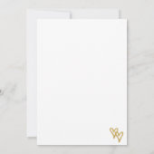 ゴールドのホイルハートとコンフェッティのSave the Date セーブザデート (裏面)