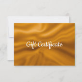 ゴールドのメタリックホイル 大型 ギフト券 (正面)