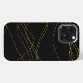 ゴールドのラインがおしゃれ iPhoneケース (裏面横)