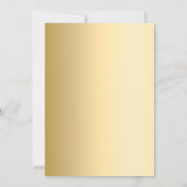 ゴールドのラウレルリース 2025 卒業パーティー 招待状 (裏面)