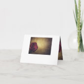 ゴールドのローズが折り畳まれた 招待状 (裏面)