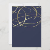 ゴールドの偽箔 あらゆる色のウェディング招待状 招待状 (裏面)