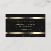 ゴールドの公証人ロゴコート 名刺 (裏面)