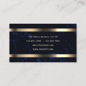 ゴールドの公証人ロゴコート 名刺 (裏面)