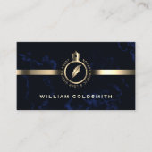 ゴールドの公証人ロゴコート 名刺 (正面)