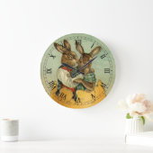 ゴールドの卵の中のウサギたち、ビクトリア時代のイースター ヴィンテージ ラージ壁時計 (ホーム)