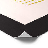 ゴールドの図形コレクション ポスター (角)