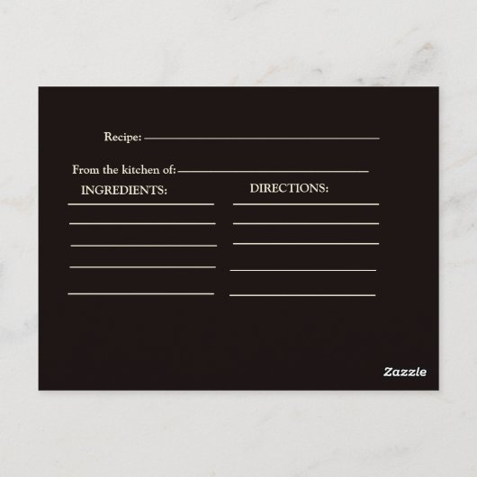 ゴールドの大理石のストライプのタイポグラフィ黒の結婚前お茶会 ポストカード (裏面)