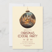 ゴールドの宝玉オフィスパーティ招待状 招待状 (正面)