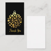 ゴールドの宝玉クリスマス輝き ノートカード (正面/裏面)