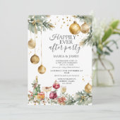 ゴールドの宝玉クリスマス ハッピーエバーアフター パーティー 招待状 (スタンド正面)