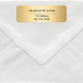 ゴールドの差出人住所 ラベル