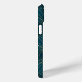 ゴールドの幾何学模様が特徴的なアールデコ調デザイン Case-Mate iPhoneケース (裏面 / 右)