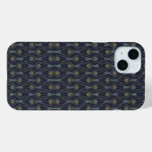 ゴールドの幾何学模様 アールデコ Case-Mate iPhoneケース (裏面 (横))