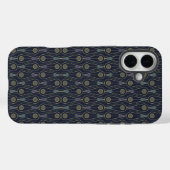 ゴールドの幾何学模様 アールデコ Case-Mate iPhoneケース (裏面 (横))