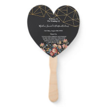 ゴールドの幾何学的な結婚式のプログラム