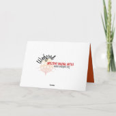 ゴールドの感謝カード サンキューカード (裏面)