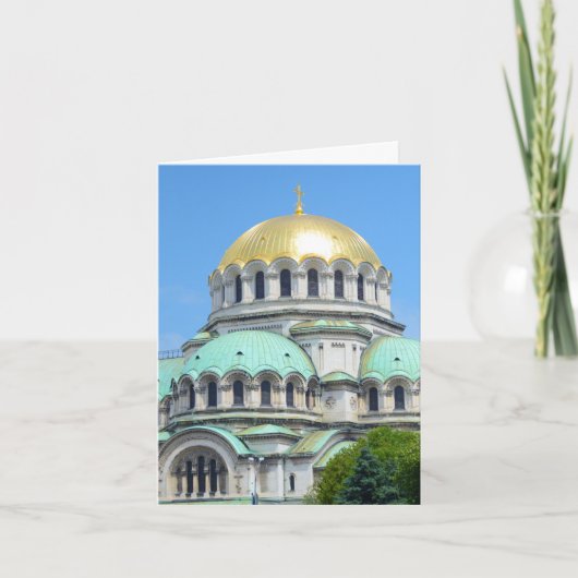 ゴールドの挨拶 カード (正面)