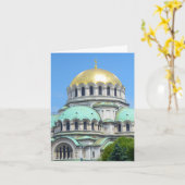 ゴールドの挨拶 カード (黄色い花)