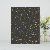 ゴールドの斑点が散らばったスクラップブック用紙 (スタンド正面)