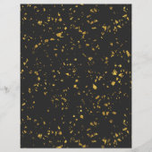 ゴールドの斑点が散らばったスクラップブック用紙 (正面)