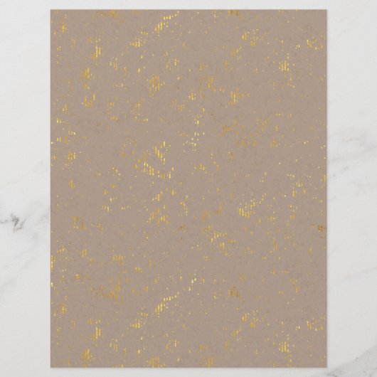 ゴールドの斑点が散らばったスクラップブック用紙 (正面)