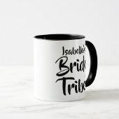 ゴールドの日付ハートの名入れ Bride Tribe マグカップ (正面右)