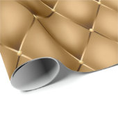 ゴールドの格子模様の包装紙 ラッピングペーパー (ロールコーナー)