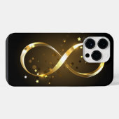 ゴールドの無限大記号 iPhoneケース (裏面横)