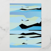 ゴールドの箔押しがアクセントのバット・バール・ミッツヴァ招待状 箔招待状 (裏面)