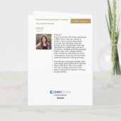 ゴールドの糸と素敵なもの - CHOCのキッズアート カード (裏面)