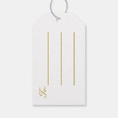 ゴールドの糸のギフトタグ ギフトタグ (裏面)